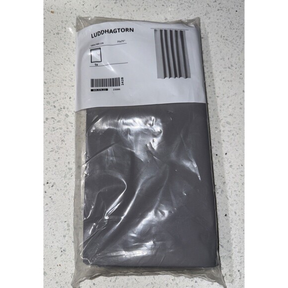 Ikea Shower Curtain Size 71 x 71" Gray Grey 100% Polyester Luddhagtorn NEW - Picture 1 of 2